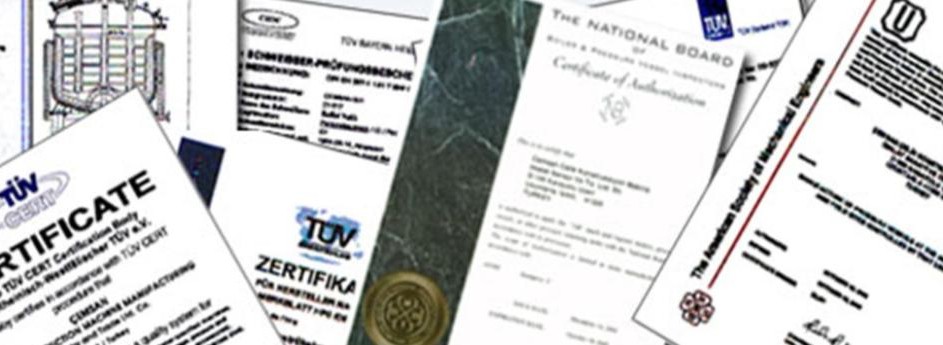 Certificates